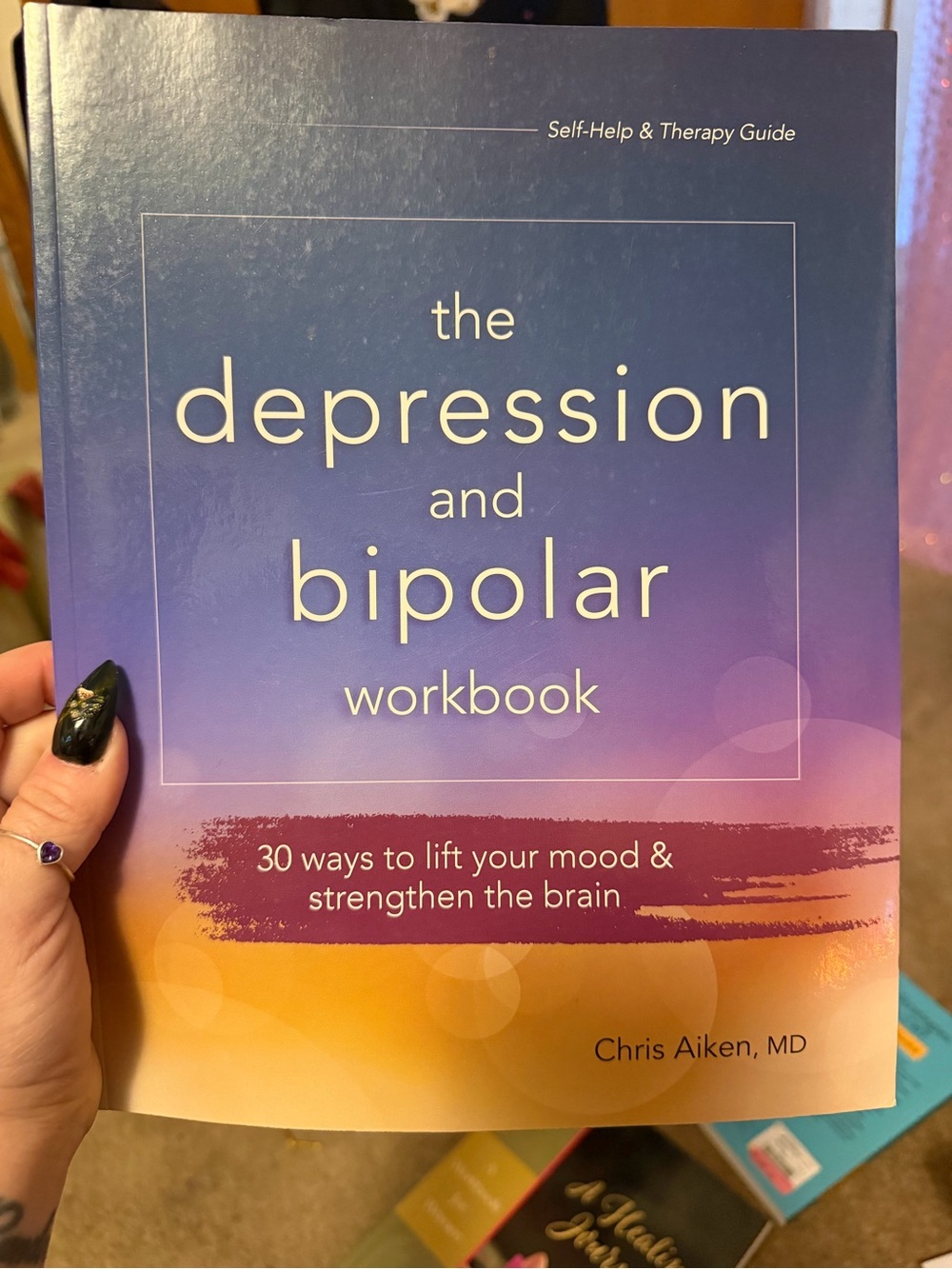 The Depression and Bipolar Workbook - Purple Gradient Edition